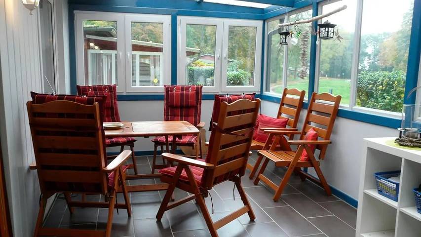 Ferienhaus für 4 Personen, mit Terrasse am Fleesensee
