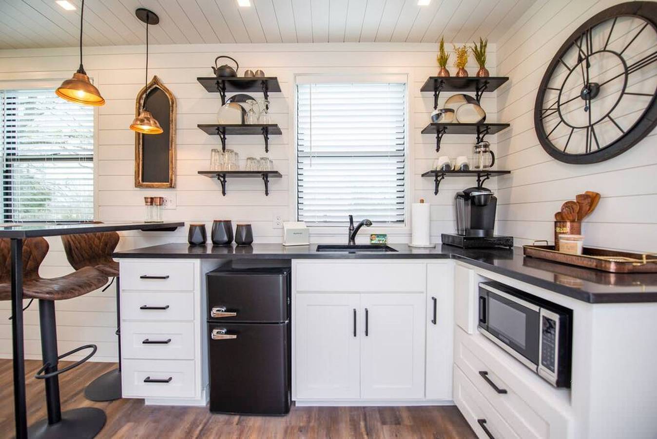 The Newtonian Tiny Container Home near Magnolia in McLennan County