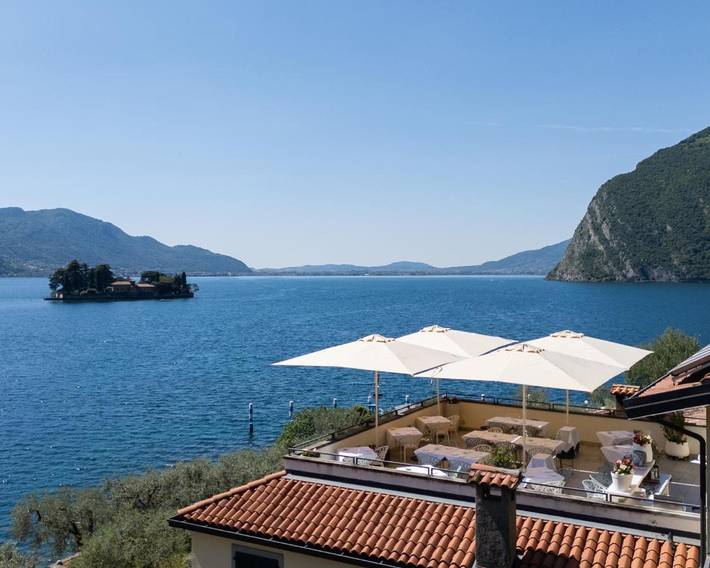 Hôtel pour 2 personnes, avec Terrasse et Jardin à Monte Isola