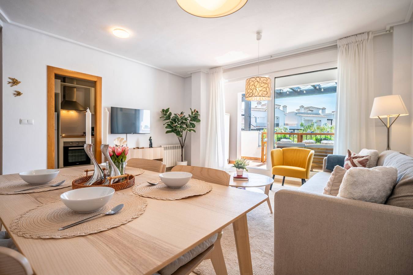 Apartamento entero, Apartamento 'Casa Albatros - Poolside Retreat' con piscina compartida, terraza y jardín compartido in Golf Resorts Murcia, Torre-Pacheco
