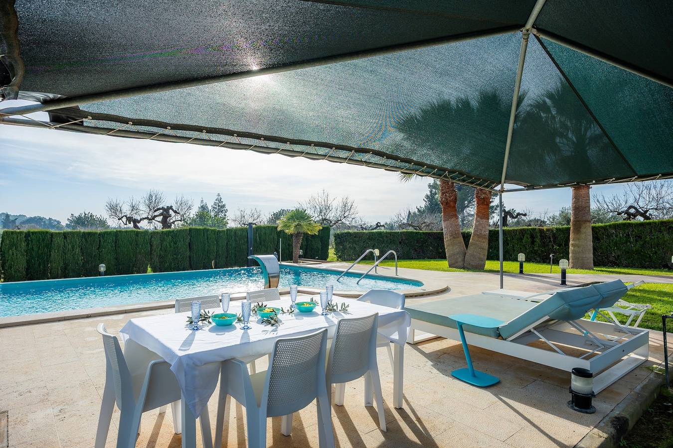 Ferienhaus 'El Olivar' mit Bergblick, Wlan und Klimaanlage in Selva, Mallorca Inselmitte