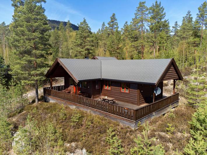 Ferienhaus für 6 Personen, mit Terrasse und Garten sowie Sauna in Ost-Norwegen