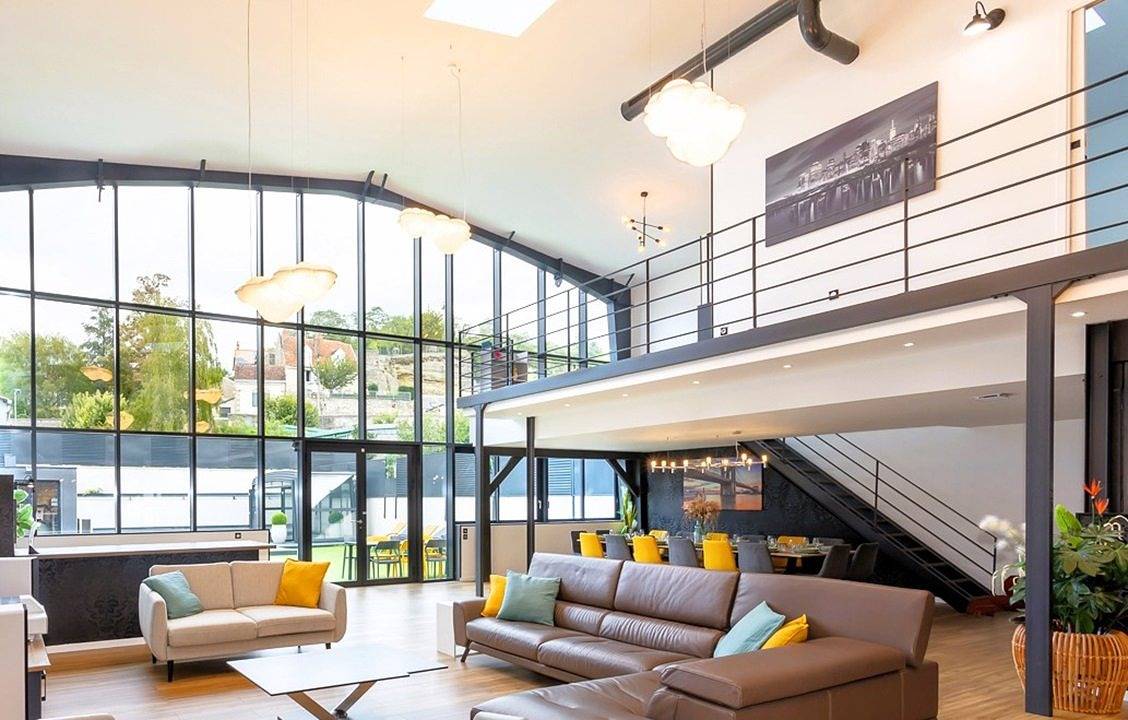Loft avec piscine et appartement in Vouvray, Région de Tours