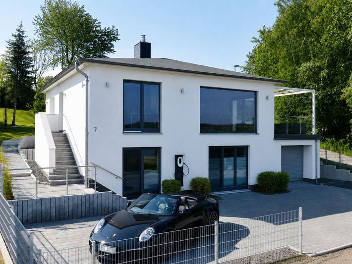 Ferienwohnung für 8 Personen, mit Balkon und Terrasse sowie Garten und Sauna in Binz