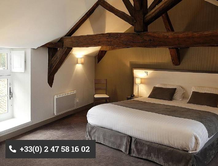 Hôtel pour 3 personnes, avec terrasse, animaux acceptés à Richelieu - 4