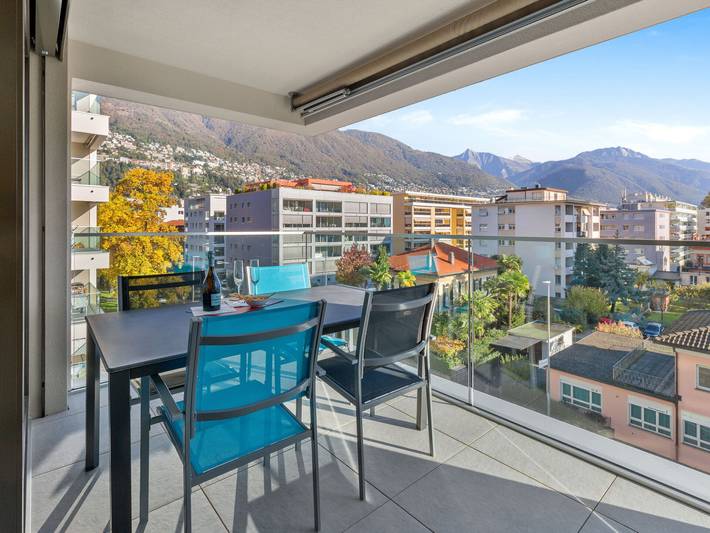 Ferienwohnung für 2 Personen, mit Balkon in Locarno