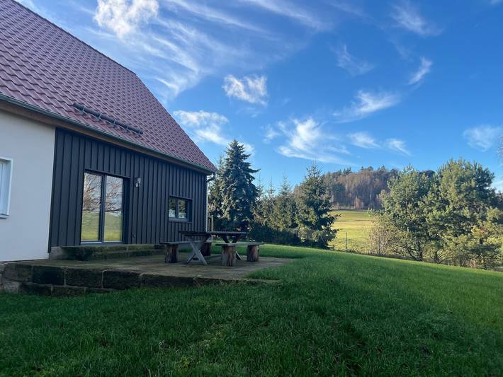 Ferienwohnung für 4 Personen, mit Terrasse und Garten sowie Ausblick in Reinhardtsdorf-Schöna - 2