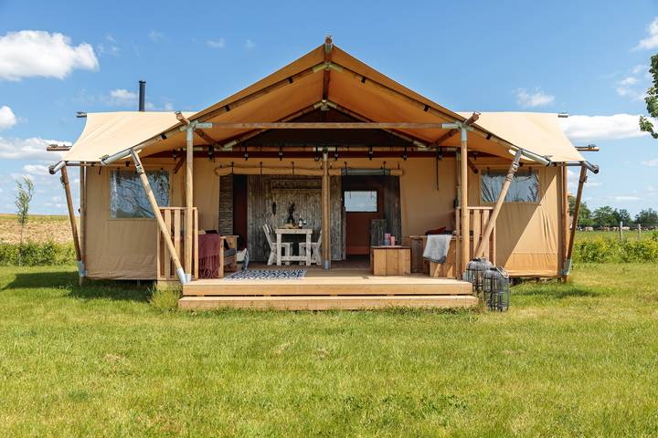 Glamping voor 6 personen, met tuin in Friesland