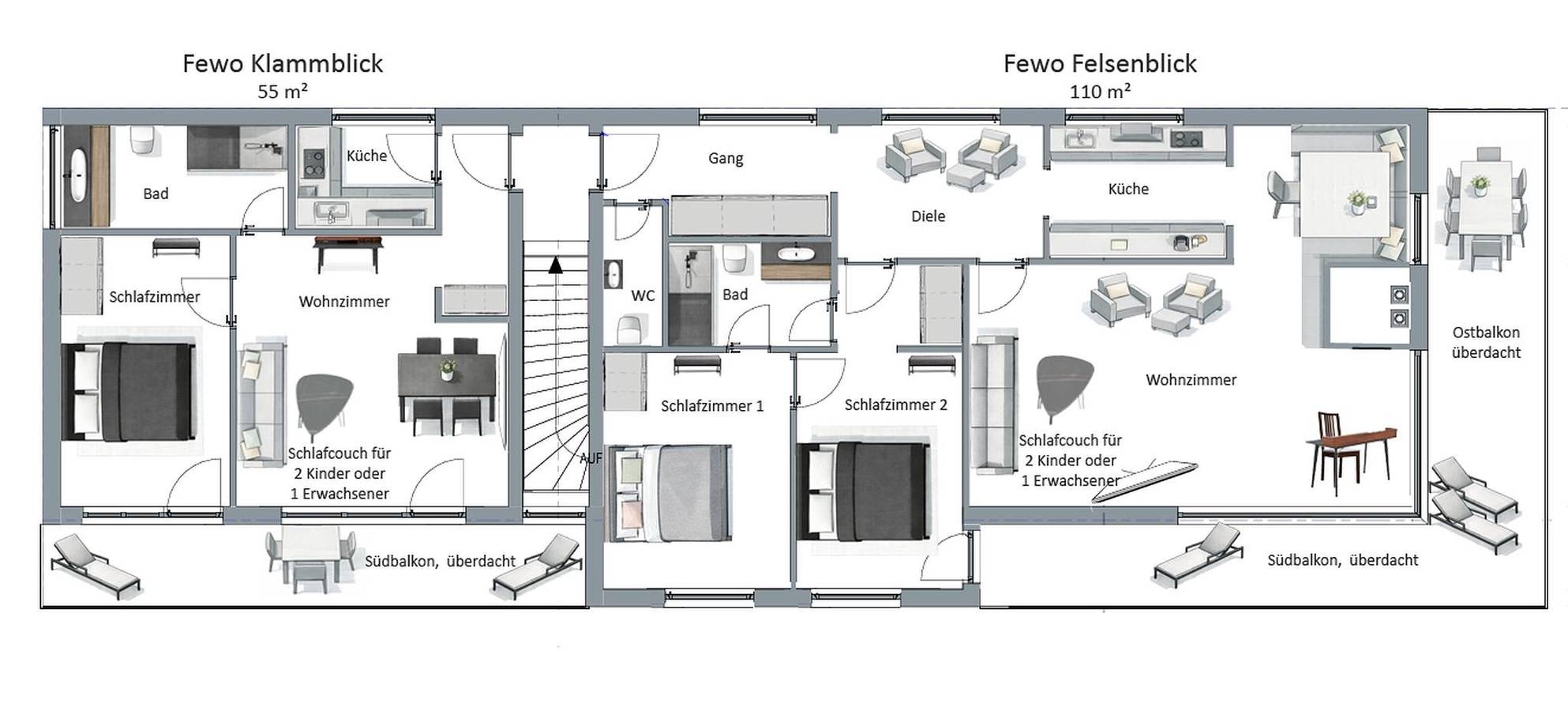 Fewo Lehner - Ferienwohnung Felsenblick mit Balkon in Riedenburg, Altmühltal