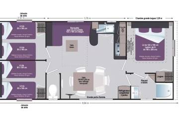 Camping pour 6 Personnes dans Sandrans, Région de Bourg-en-Bresse, Photo 4