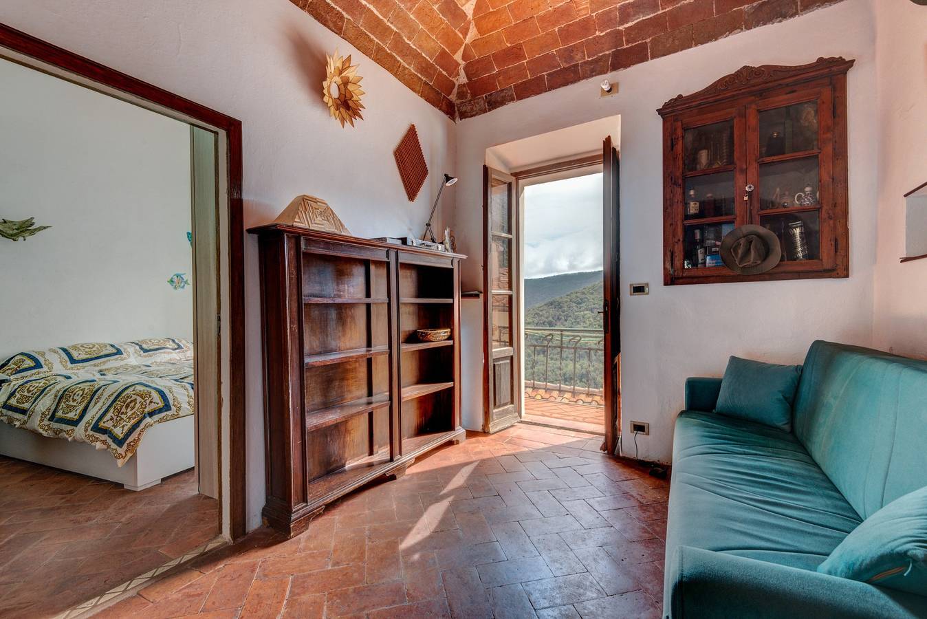 Ganze Wohnung, Apartment 'Nadine – Zweizimmerwohnung im Zentrum' mit Balkon und Klimaanlage in Marciana, Elba