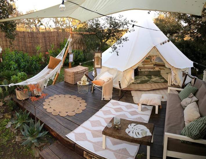 Bungalow für 2 Personen, mit Terrasse und Garten sowie Ausblick in Chiclana de la Frontera