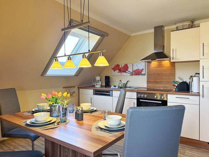 Ferienwohnung für 3 Personen, mit Garten und Ausblick in Lietzow