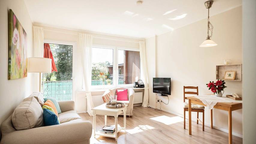 Ferienwohnung für 2 Personen, mit Balkon und Garten sowie Sauna - 1