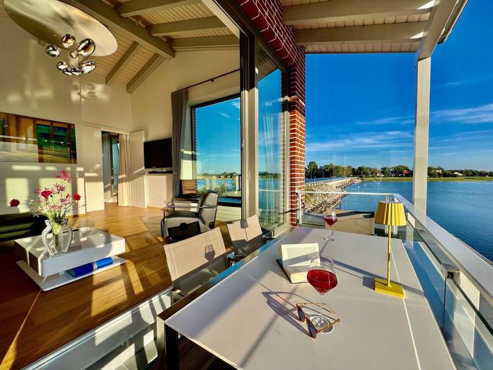 Ferienwohnung für 2 Personen, mit Balkon und Sauna sowie Ausblick