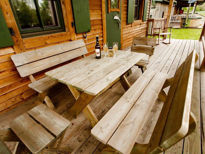 Bungalow für 7 Personen, mit Garten