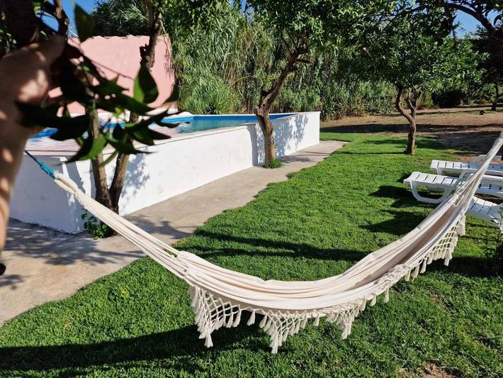 Casa de vacaciones para 3 personas, con vistas además de piscina y jardín, Se admiten mascotas en Alentejo - 4