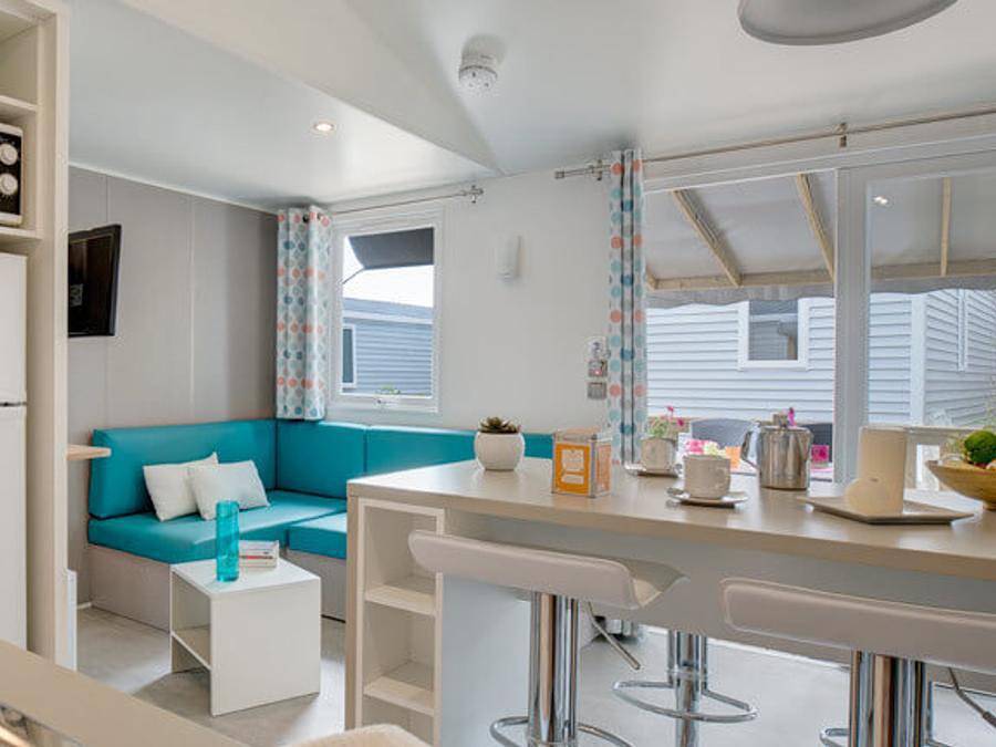 Camping  Les Iles - Mobilheim 6 personen - Baltikum Tv - 3 Schlafzimmer - 6 Personen in Pénestin, Côte des Mégalithes