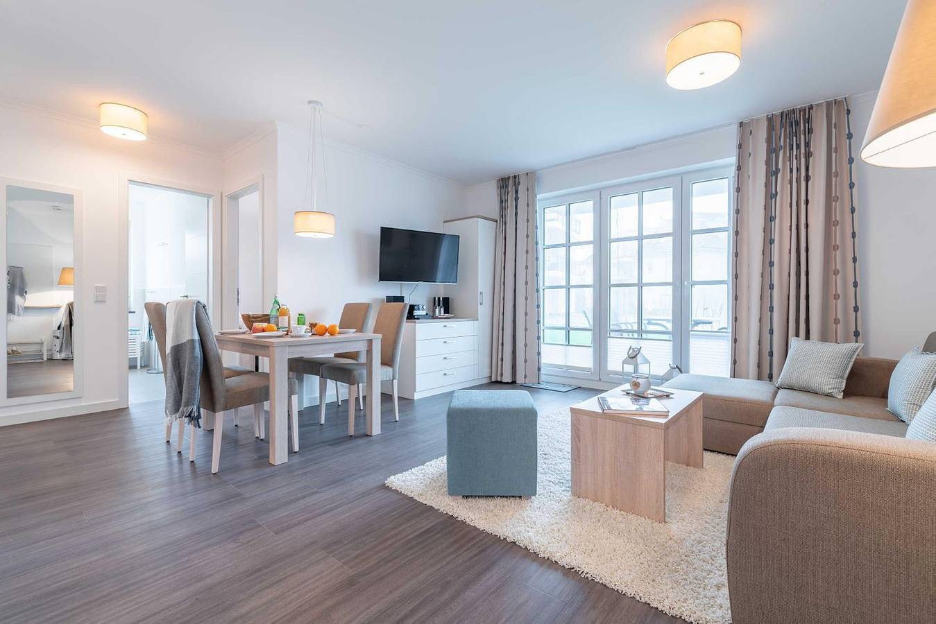 Ganze Wohnung, Haus Dünenrose We 01 "La Luna" mit Terrasse und Garten in Börgerende in Börgerende, Börgerende-Rethwisch