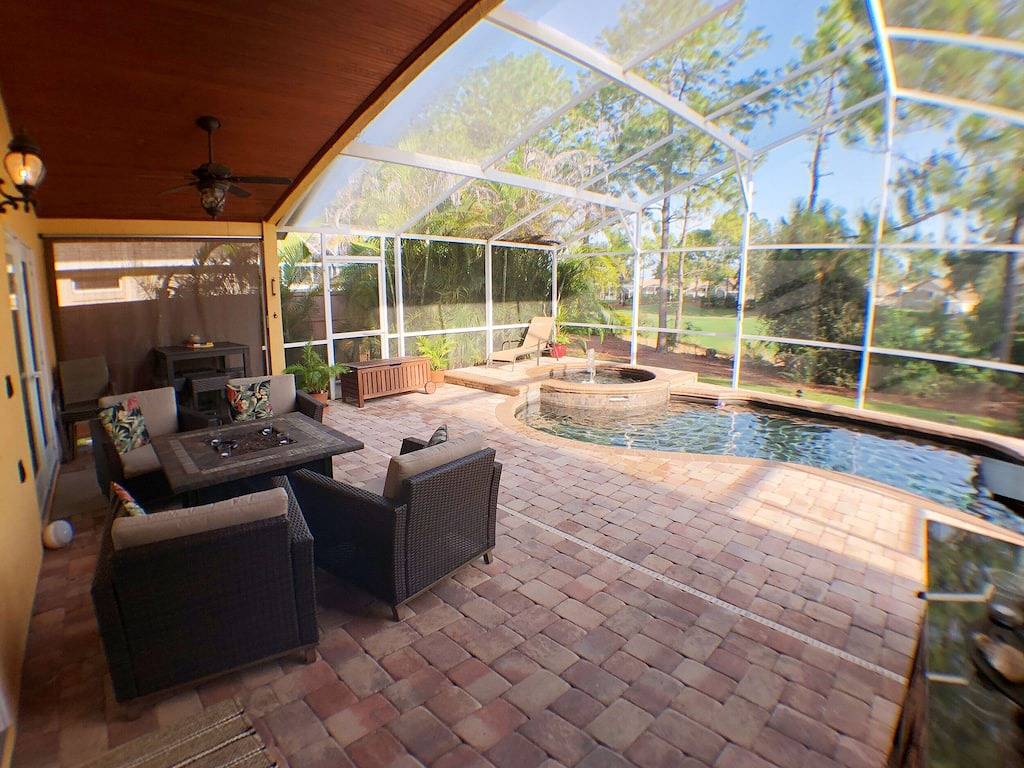 ☀️ Herausragende und luxuriöse Luxusvilla ☀️ Privater Pool & Spa & Golfplatzblick ⛳ in Haines City, Zentral Florida