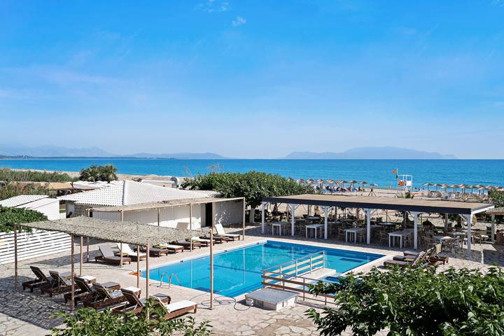 Studio für 4 Personen, mit Balkon und Garten sowie Kinderpool in Preveza Regionalbezirk