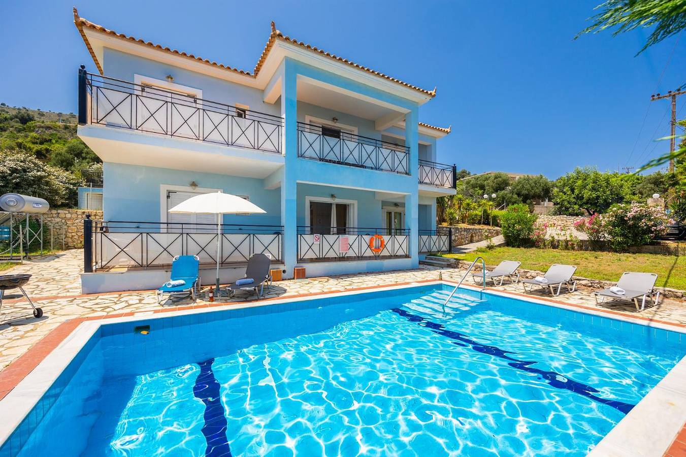 Villa für 8 Personen mit Meerblick in Skala, Kefalonia