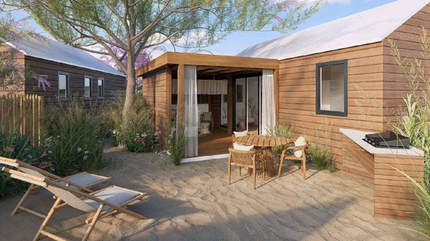 Zecamping 4* 500m plage piscine chiens acceptés mobil-home Tv Lv 33m2 in Saint-Jean-de-Monts, Vendée