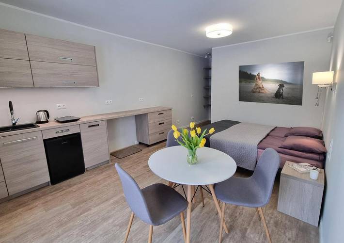 Ferienwohnung für 2 Personen, mit Terrasse und Garten, mit Haustier