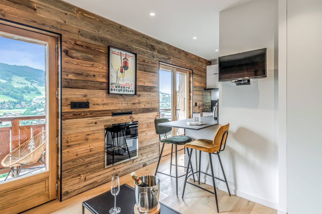 Estudio entero, Studio Belvédère - Welkeys in Megève, Pays du Mont-Blanc