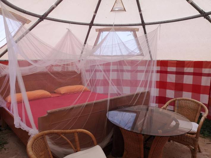 Zelt für 3 Personen, mit Garten und Sauna in Gützkow - 3