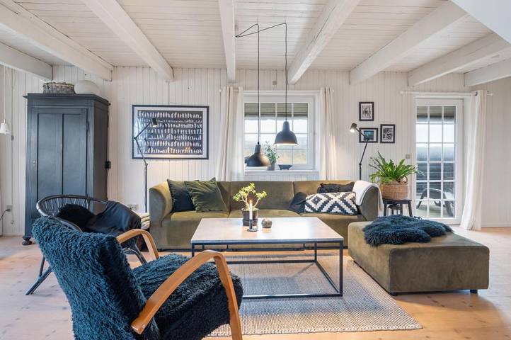 Charmantes Reetdachhaus mit Kamin für 6 Personen in Hvide Sande, Holmsland Klit