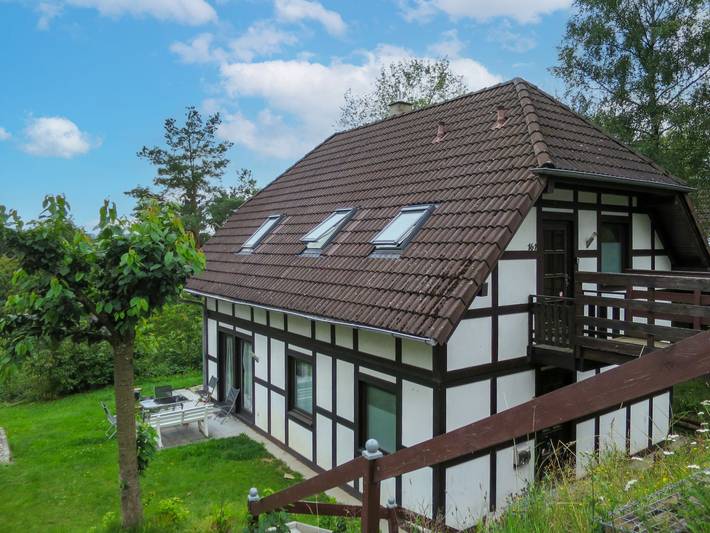 Ferienwohnung für 3 Personen, mit Ausblick und Garten sowie Balkon in Frankenau