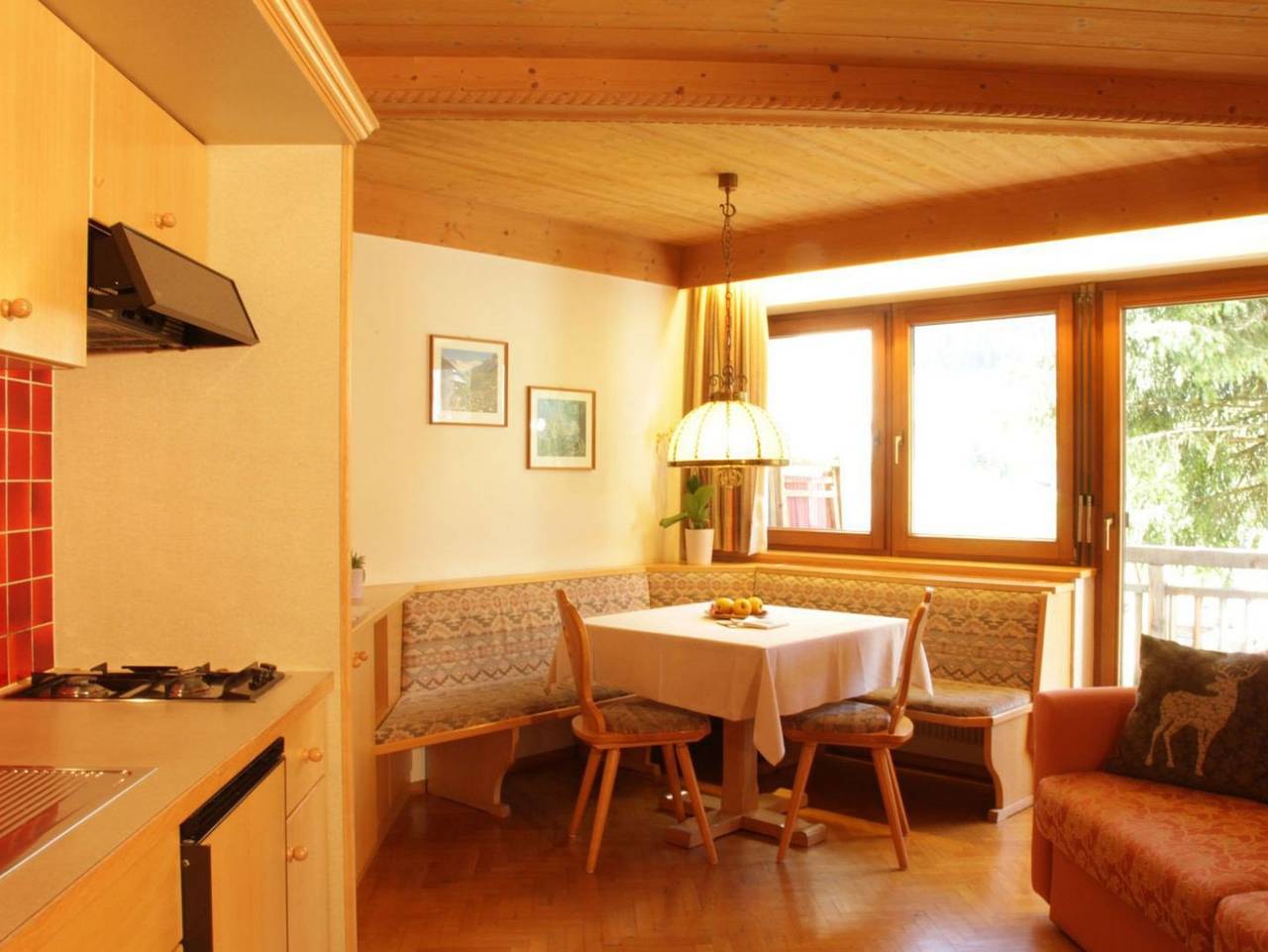 Ganze Wohnung, Residence Belavista - Ferienwohnung 2 -4 Personen ohne Balkon in Corvara in Badia, Dolomiti Superski