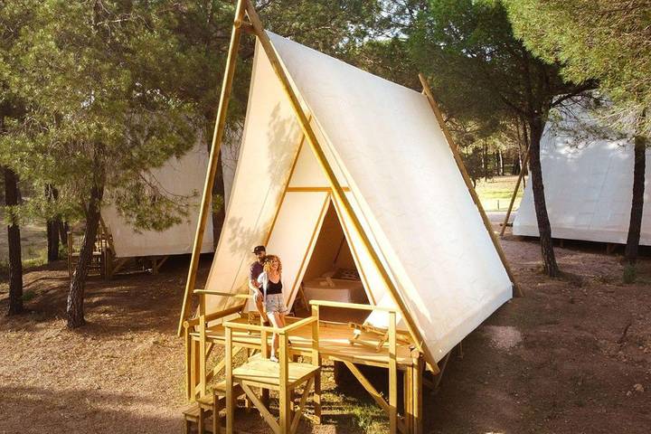 Camping für 2 Personen, mit Terrasse und Garten sowie Pool an der Costa de la Luz - 2