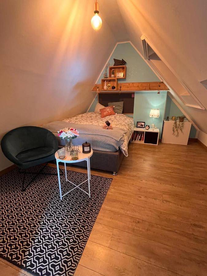 Appartement de vacances pour 2 personnes, avec Terrasse ainsi que Jardin et Vue