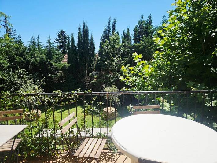 Appartement de vacances pour 6 personnes, avec Balcon ainsi que Terrasse et Jardin