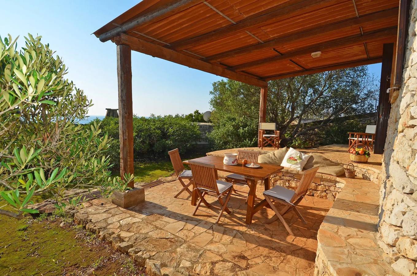Villa „Casa Vite 2“ mit Meerblick, Wlan und Klimaanlage in Marina di San Gregorio, Patù