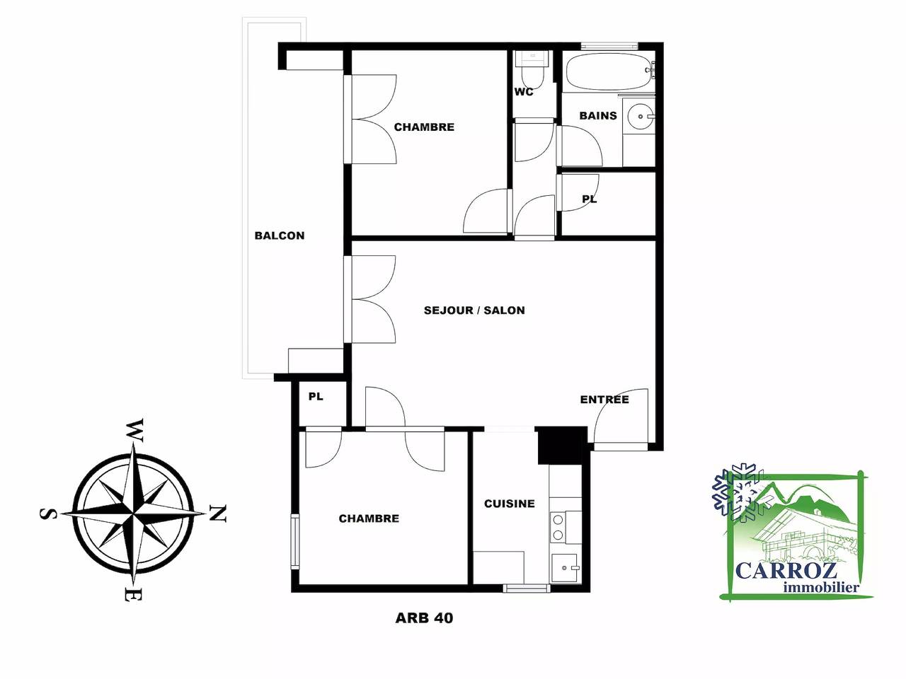 Apartamento entero, Arb40 Apartment 5/6 Pers center Carroz in Les Carroz, Arâches-la-Frasse