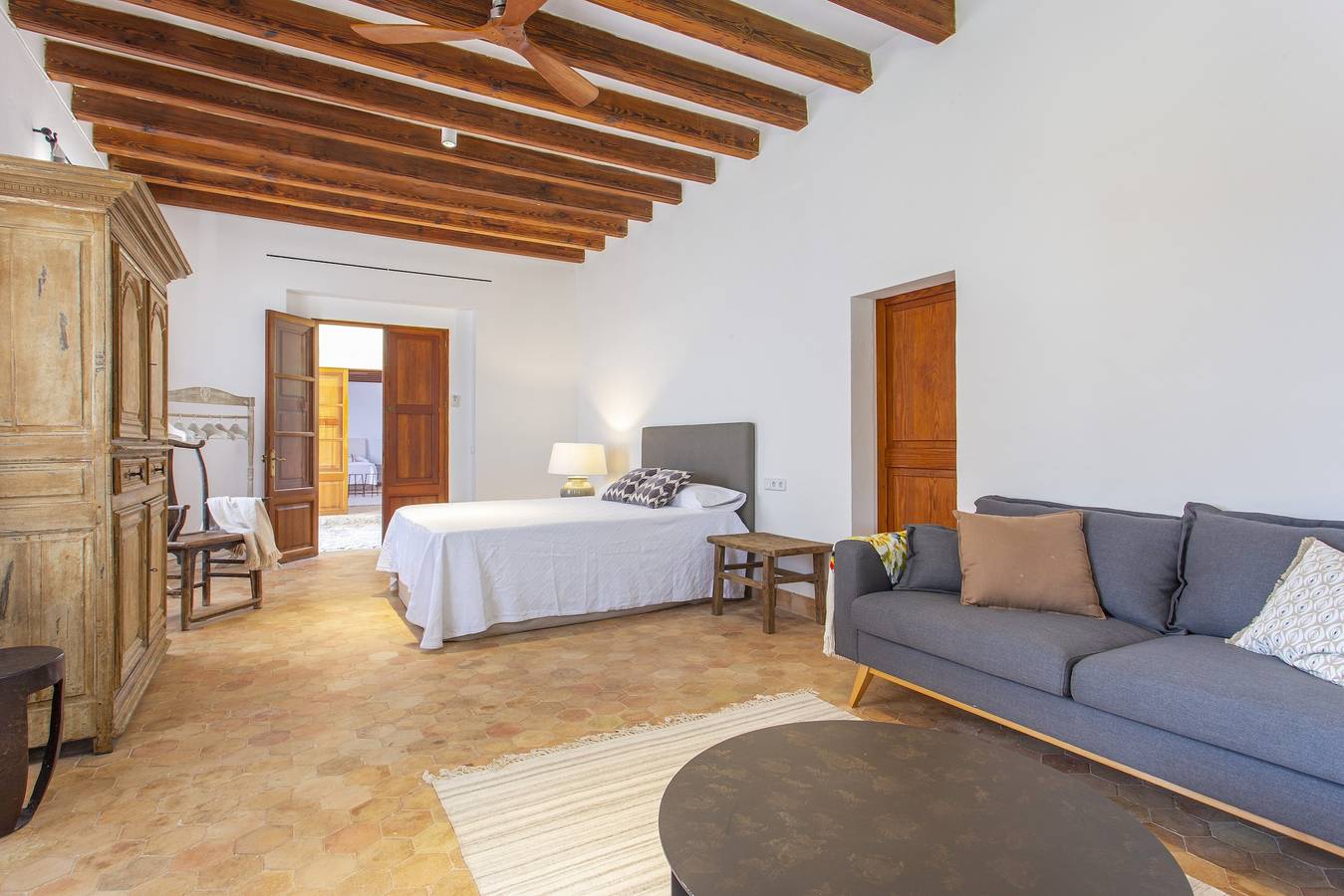 Elegant Restored Mallorca Farmhouse I Surrounded By Olive Groves And Almond Trees I La Sonrisa I 6 Bedrooms I Tennis Court I Outdoor Kitchen I Valldemossa in Valldemossa, West Majorca