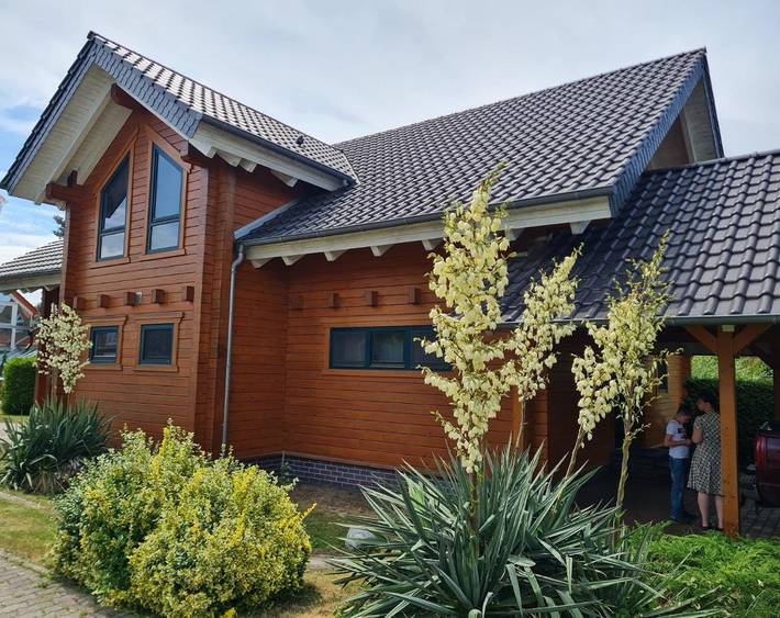 Ferienwohnung für 3 Personen, mit Terrasse und Garten in Teichland