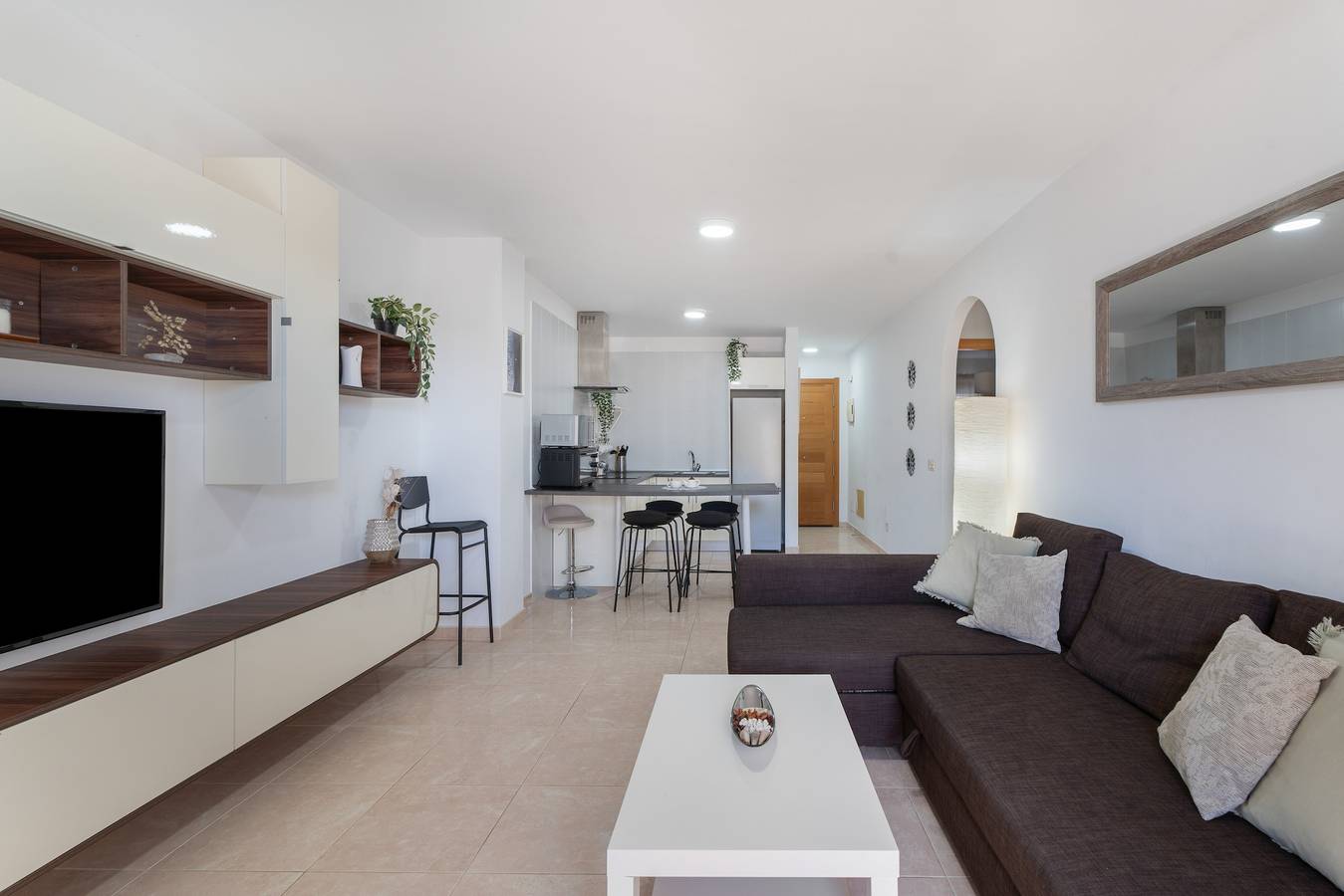 Appartement entier, Appartement de vacances 'Sandra La Perla' avec vue mer, piscine partagée et Wi-Fi in Playa El Salado (Granadilla de Abona), Granadilla de Abona