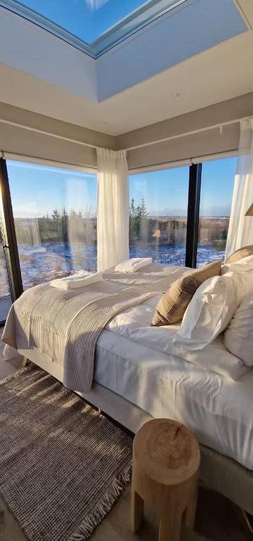Maison de campagne pour 4 personnes, avec vue ainsi que terrasse et sauna à Mosfellsbær