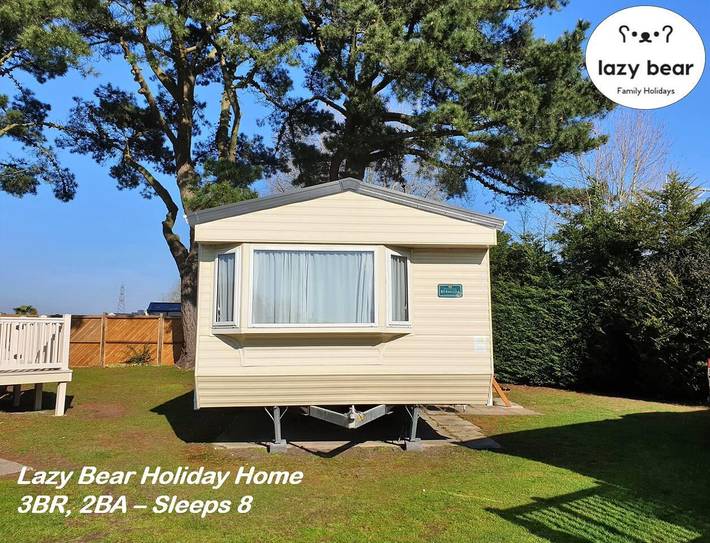 Lodge für 8 Personen, mit Meerblick und Terrasse sowie Garten und Pool in England - 4