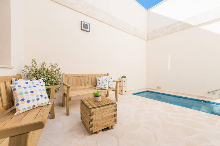 Es Campanar - Ferienhaus mit privaten Pool in Santanyi. Wifi gratis in Santanyí, Mallorca Süden