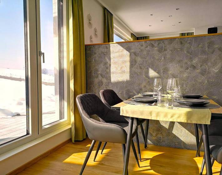 Ferienhaus für 4 Personen, mit Garten und Ausblick