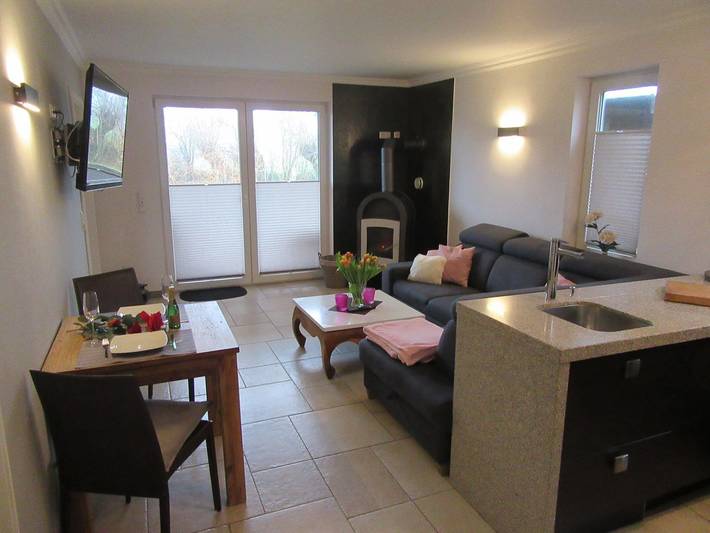 Ferienwohnung für 3 Personen, mit Terrasse und Sauna in Meeschendorf