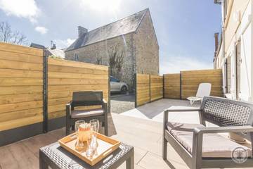 Gîte pour 4 personnes, avec terrasse à Lingreville