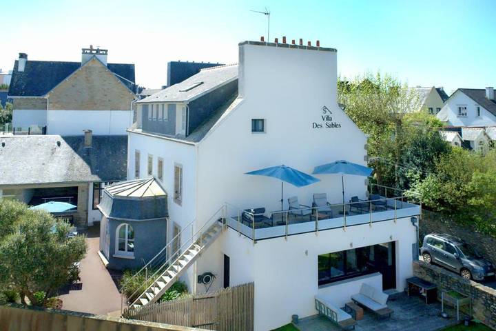 Chambre d’hôte pour 2 personnes, avec Jacuzzi ainsi que Terrasse et Jardin à Concarneau