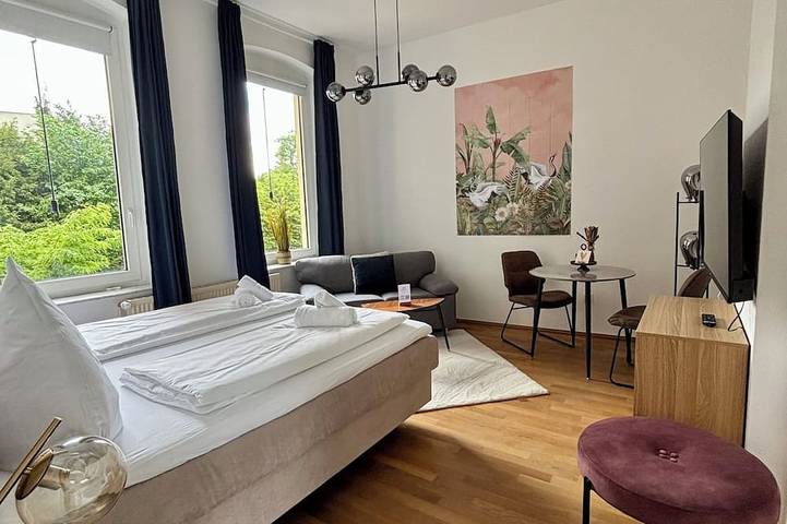 Ganze Wohnung, Stilvolles Studio · Augustaplatz · Kurpark · Gop in Bad Oeynhausen, Wiehengebirge