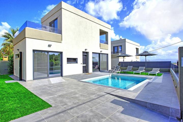 Villa voor 5 personen, met zwembad en terras in Chania